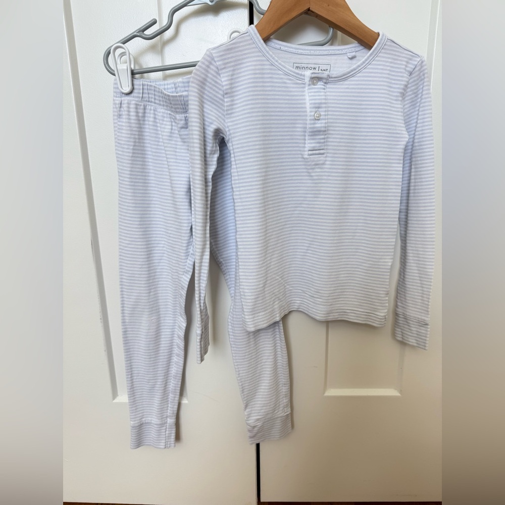 Minnow Kids' Long Sleeve Striped Pajama Set